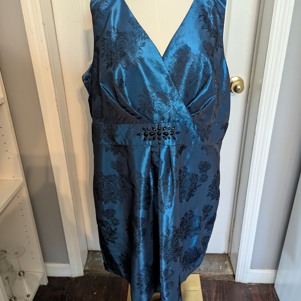 Jessica Howard 24WP Teal Blue Dress - Picture 1 of 5